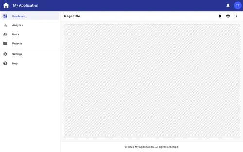 Preview of Basic Application Layout