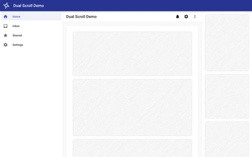 Preview of Dual Scrolling Containers