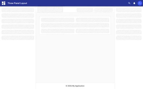 Preview of Three Panel Layout