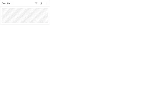Preview of Card Header Toolbar with Actions